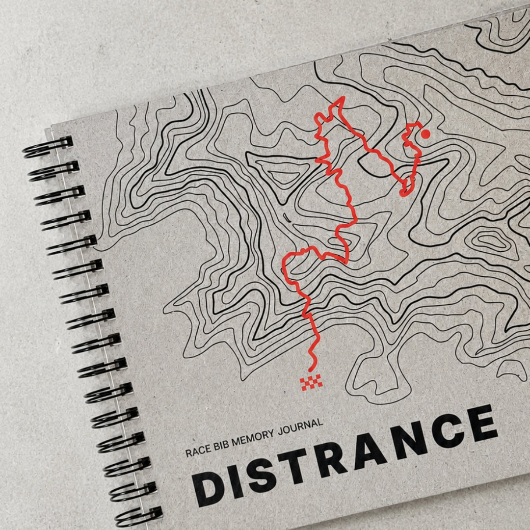 Distrance Race Bib Memory Journal