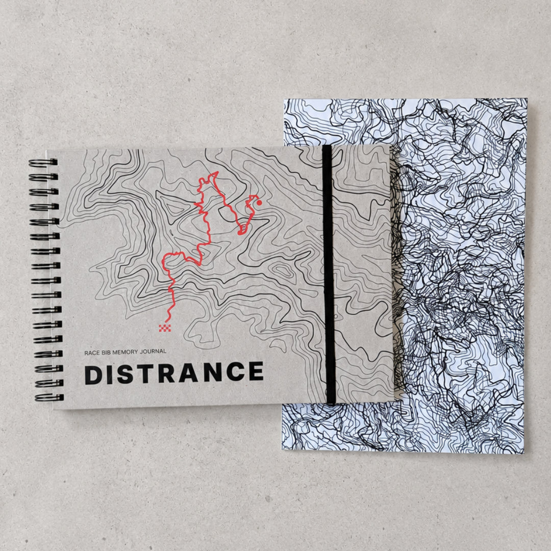Distrance Race Bib Memory Journal